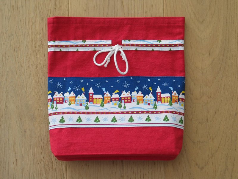 Geschenkesäckchen Winterdorf