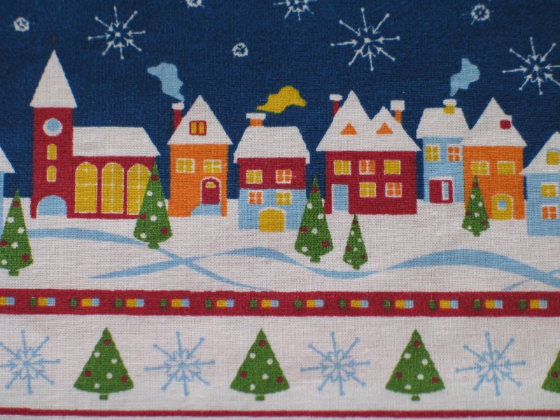 Geschenkesäckchen Winterdorf