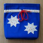 Geschenkesäckchen helle Sterne