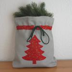 Geschenkesäckchen roter Tannenbaum
