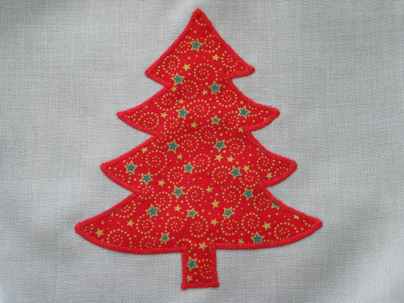Geschenkesäckchen roter Tannenbaum