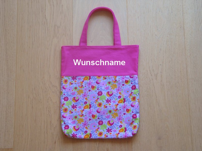 Kindertasche Frühling mit Wunschnamen