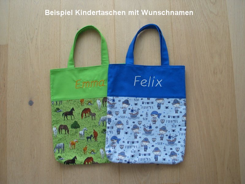 Kindertasche Frühling mit Wunschnamen